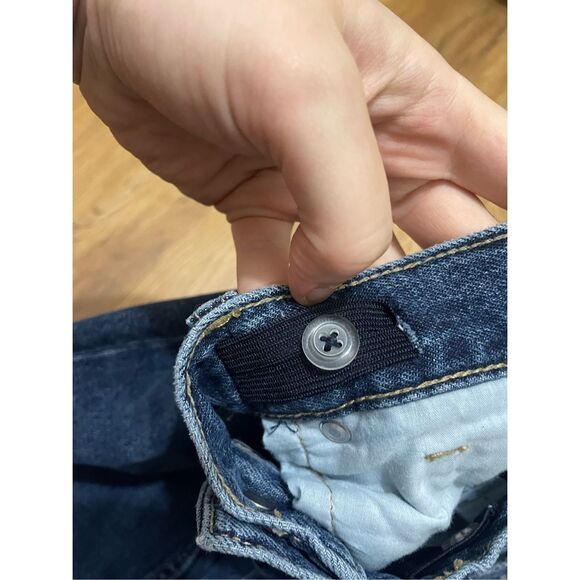 Old Navy Girls 14 Loose Built in Adjustable Waist NEW Distressed Jeans - Picture 4 of 5